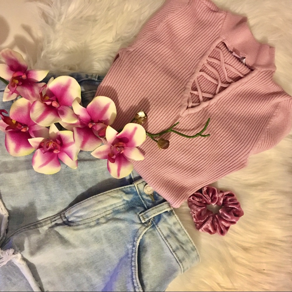 Pink V Neck